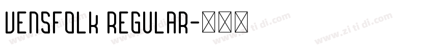 Vensfolk Regular字体转换